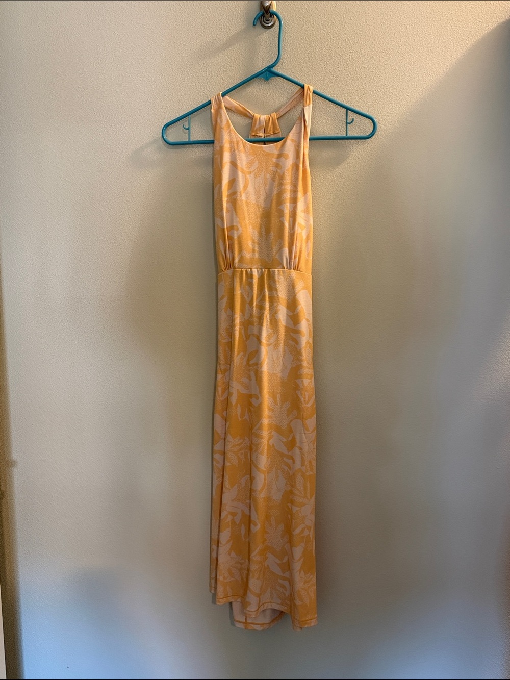 Prana Sunny Yellow Floral Dress